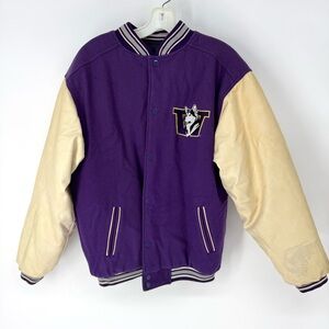 University of Washington vintage huskies U-dub varsity Letterman jacket